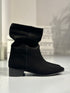 MADRID HAKİKİ SÜET SIYAH BOOTIE